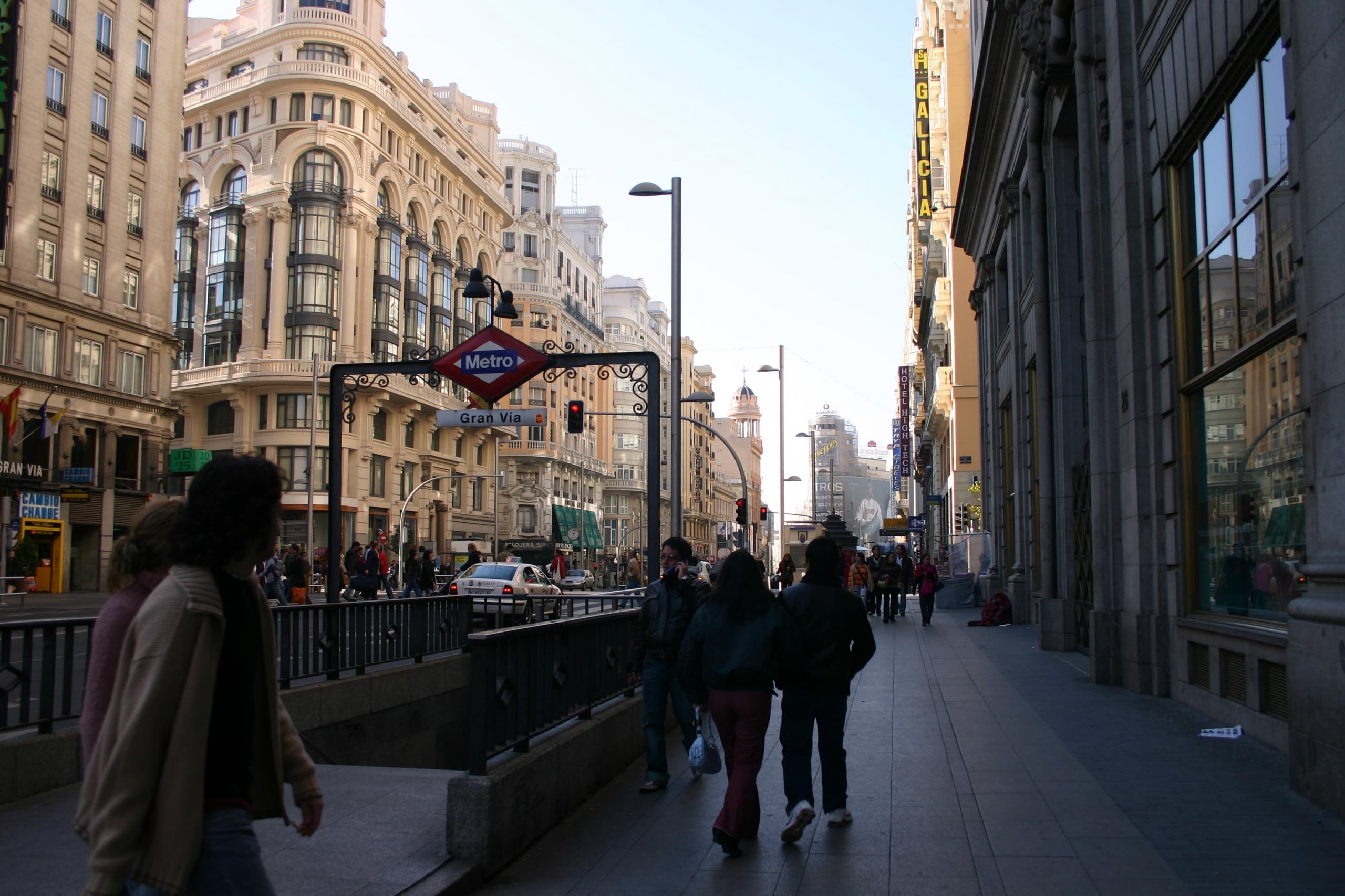 Gran Vía esquina a Fuencarral
